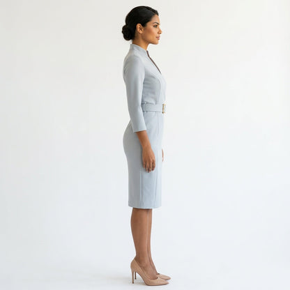 Dames Wikkeljurk met Lange Mouwen Sienna