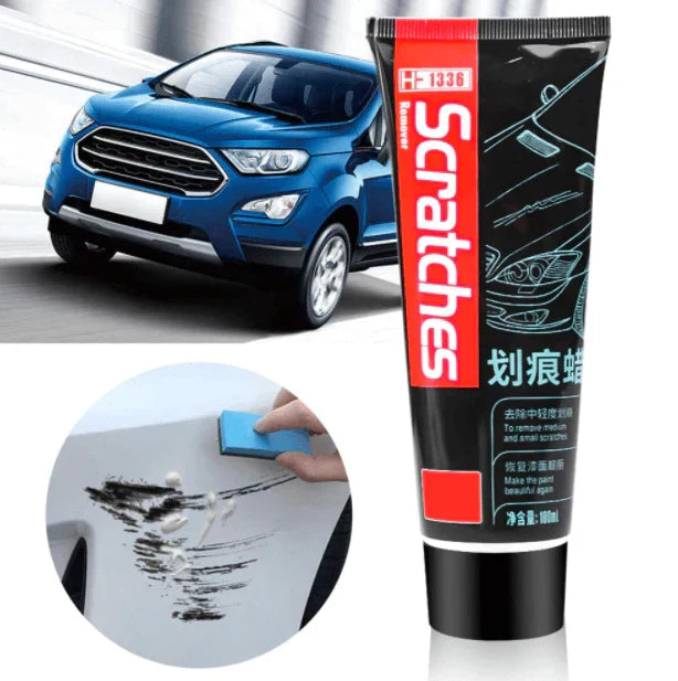Auto Polijstset voor Kunststof 100ml met Nano-Spons | Restaureert Glans Plastic Bumper Trim Spiegel Dashboard | UV-Bescherming