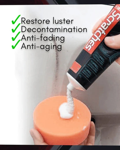 Auto Polijstset voor Kunststof 100ml met Nano-Spons | Restaureert Glans Plastic Bumper Trim Spiegel Dashboard | UV-Bescherming