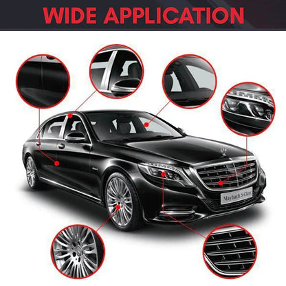 Auto Polijstset voor Kunststof 100ml met Nano-Spons | Restaureert Glans Plastic Bumper Trim Spiegel Dashboard | UV-Bescherming