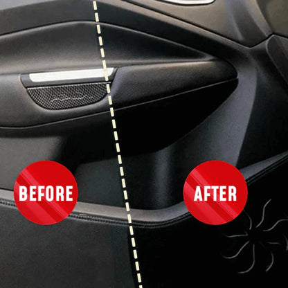 Auto Polijstset voor Kunststof 100ml met Nano-Spons | Restaureert Glans Plastic Bumper Trim Spiegel Dashboard | UV-Bescherming
