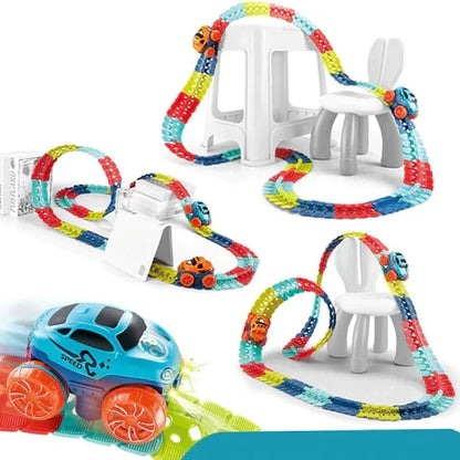 Magnetische Racebaan Auto Speelset Plastic Flexibel Educatief Kinderspeelgoed Cadeau Jongens Meisjes