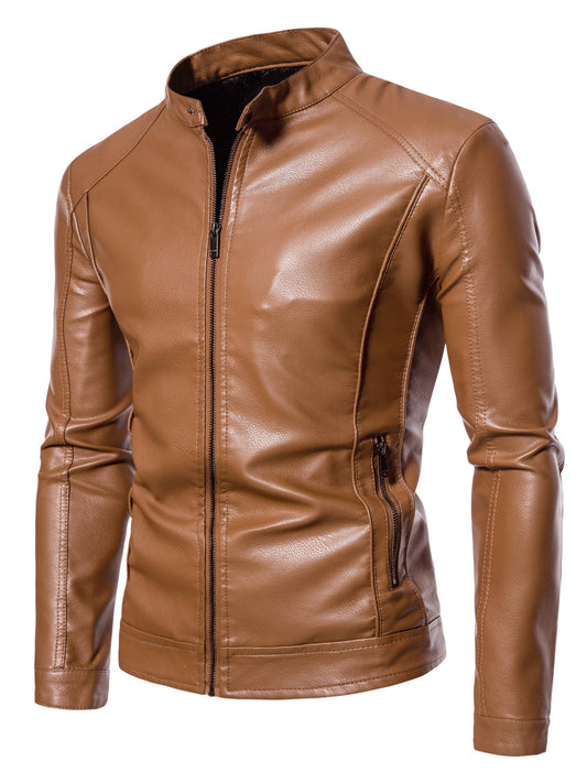 Herenjas Kunstleder Fleece Voering Warm Stijlvol - StudioMarella
