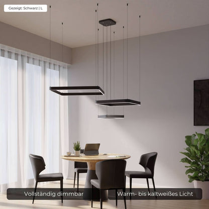 Moderne design hanglamp met zwevende vierkante vormen – Levora