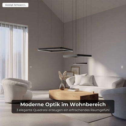 Moderne design hanglamp met zwevende vierkante vormen – Levora