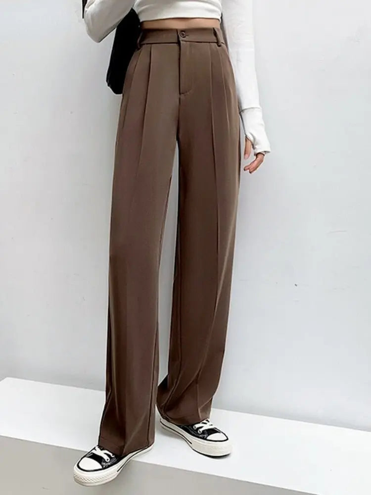 Hoge Taille Broek voor Vrouw Slim Fit Elegante Stijl - StudioMarella