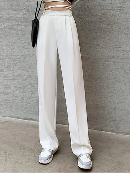 Hoge Taille Broek voor Vrouw Slim Fit Elegante Stijl
