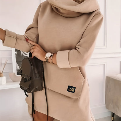 Warme Sweaterjurk met Capuchon Zacht en Comfortabel