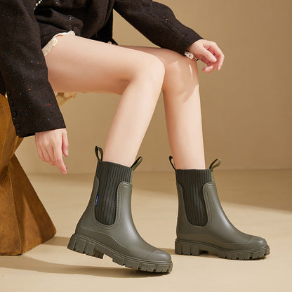 Dames Regenlaarzen Waterdicht met Antislip Zool