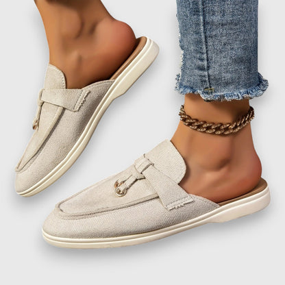 Dames Loafers Open Hak Comfortabele Pasvorm
