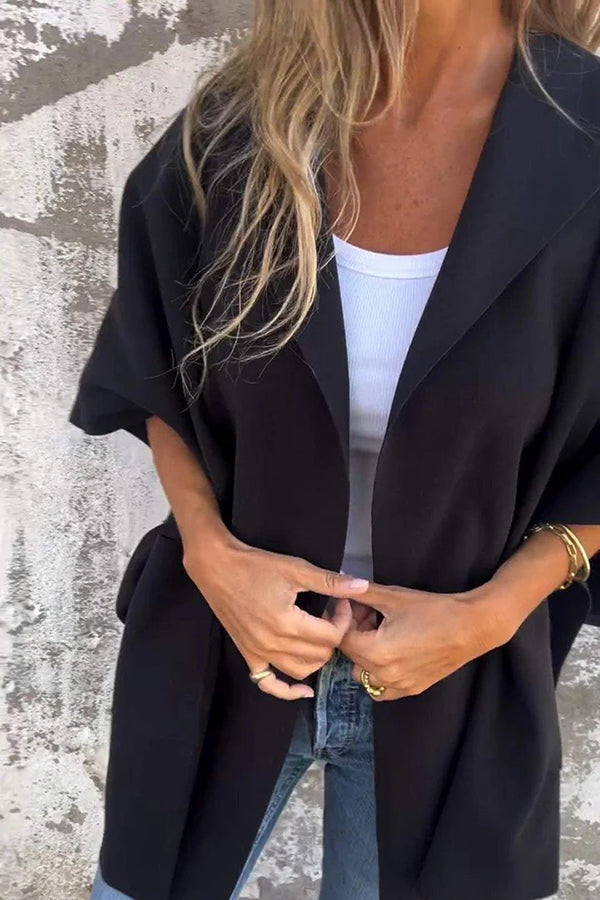 Oversized Cape Jas voor Dames Losvallend en Stijlvol