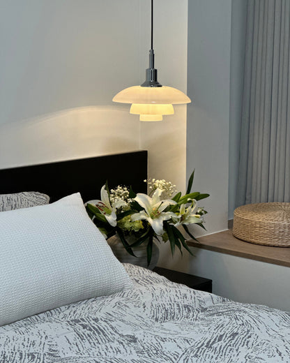 Hanglamp Glas Rond Scandinavisch Wit LED Woonkamer Eetkamer Slaapkamer Modern