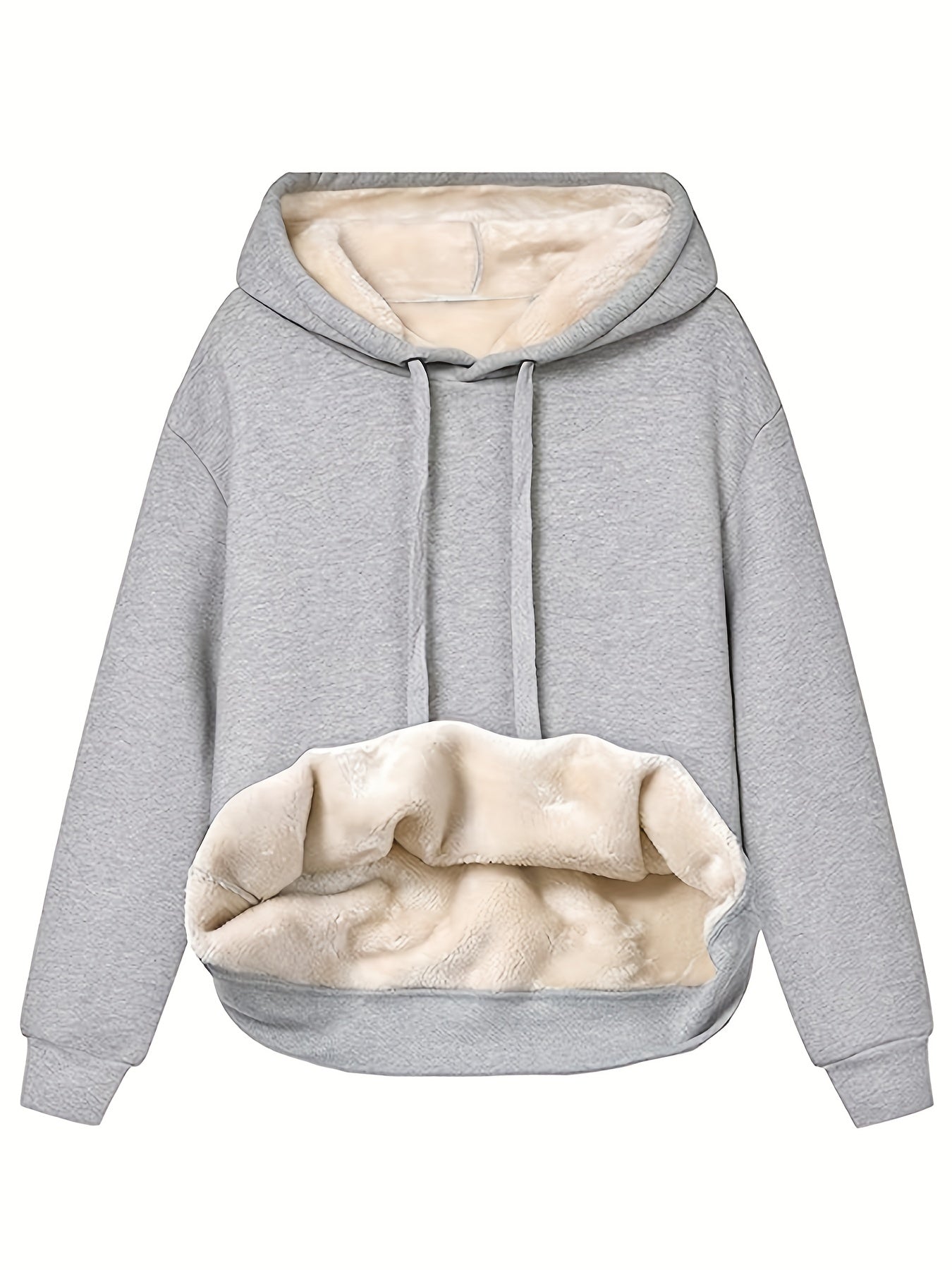 Dames Fleece Hoodie Capuchon Zacht en Warm Casual