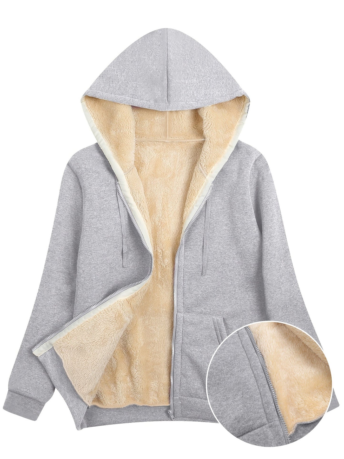 Dames Zip-Up Jas Comfortabel Warm en Waterdicht