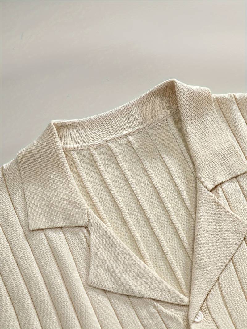 Korte Mouwen Shirt Gebreid Zomer Stijlvol