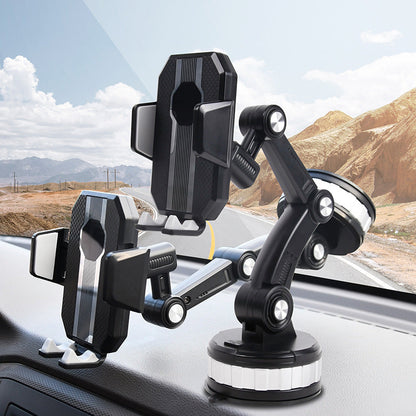 Universele Telefoonhouder Auto Voorruit & Dashboard 360° Draaibaar met Telescopische Arm