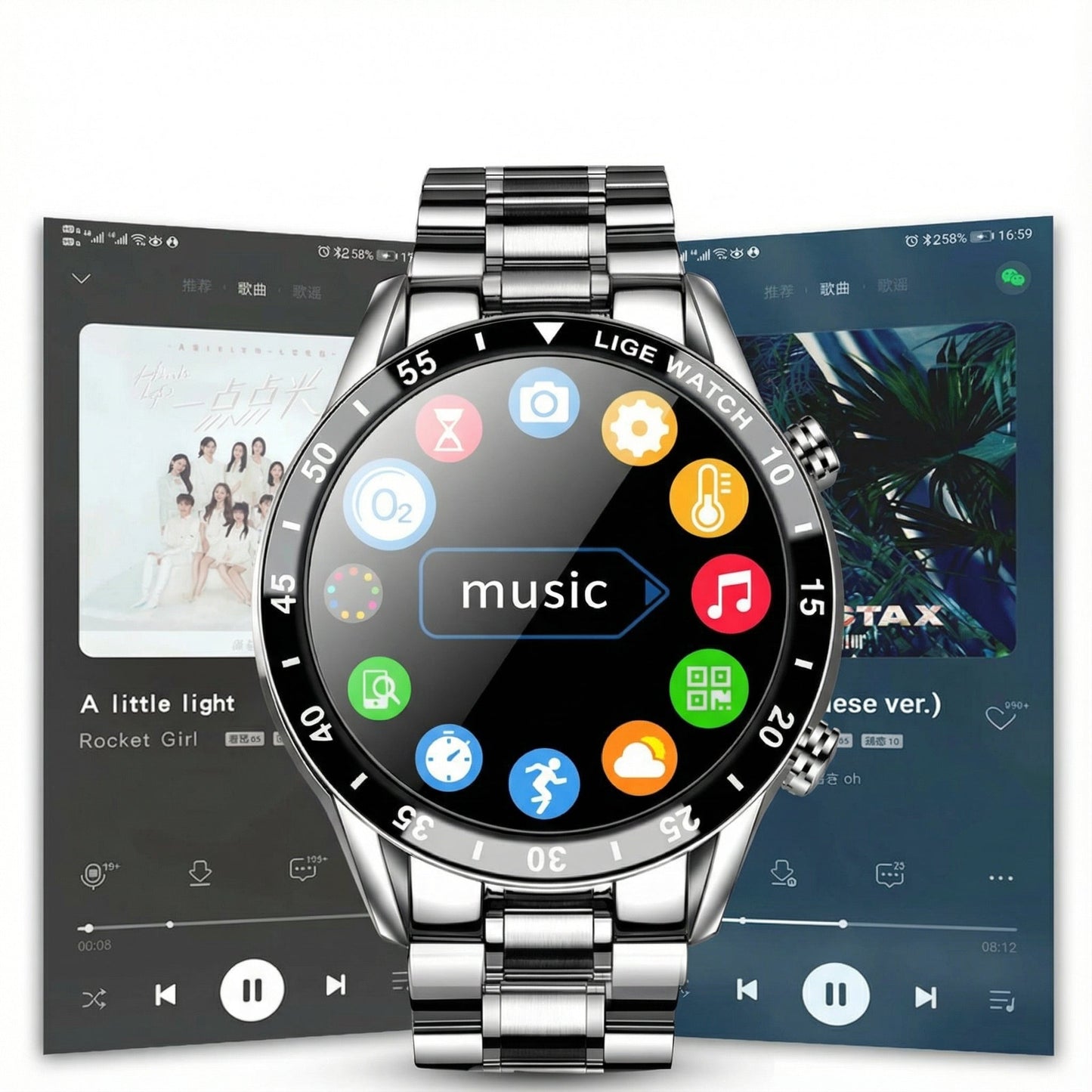 Smartwatch met Touchscreen & Notificaties – Veelzijdig Draagcomfort Dagelijks Gebruik