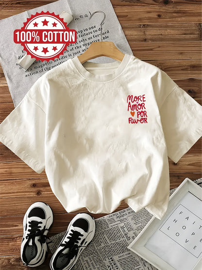 Dames T-shirt Katoen Comfortabele Pasvorm