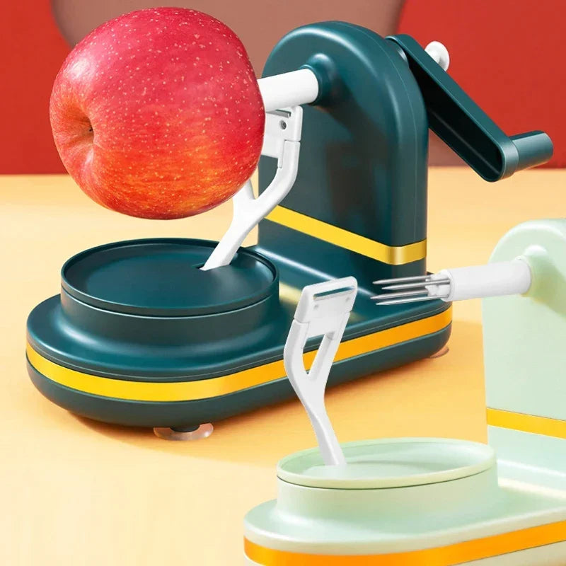 Handmatige Groenteschiller met 3 Verwisselbare Messen – Voedselveilig & Ergonomisch