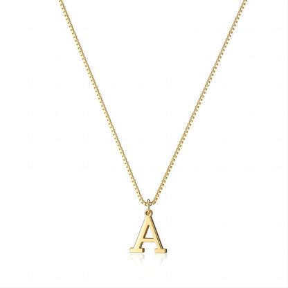 Gouden Ketting met Initialen voor Vrouw Persoonlijke Letter Sieraden