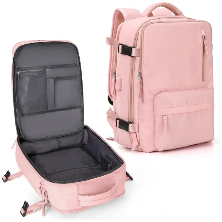 Grote Dames Reistas Waterdichte Wandelrugzak 35L Multifunctioneel met USB Poort
