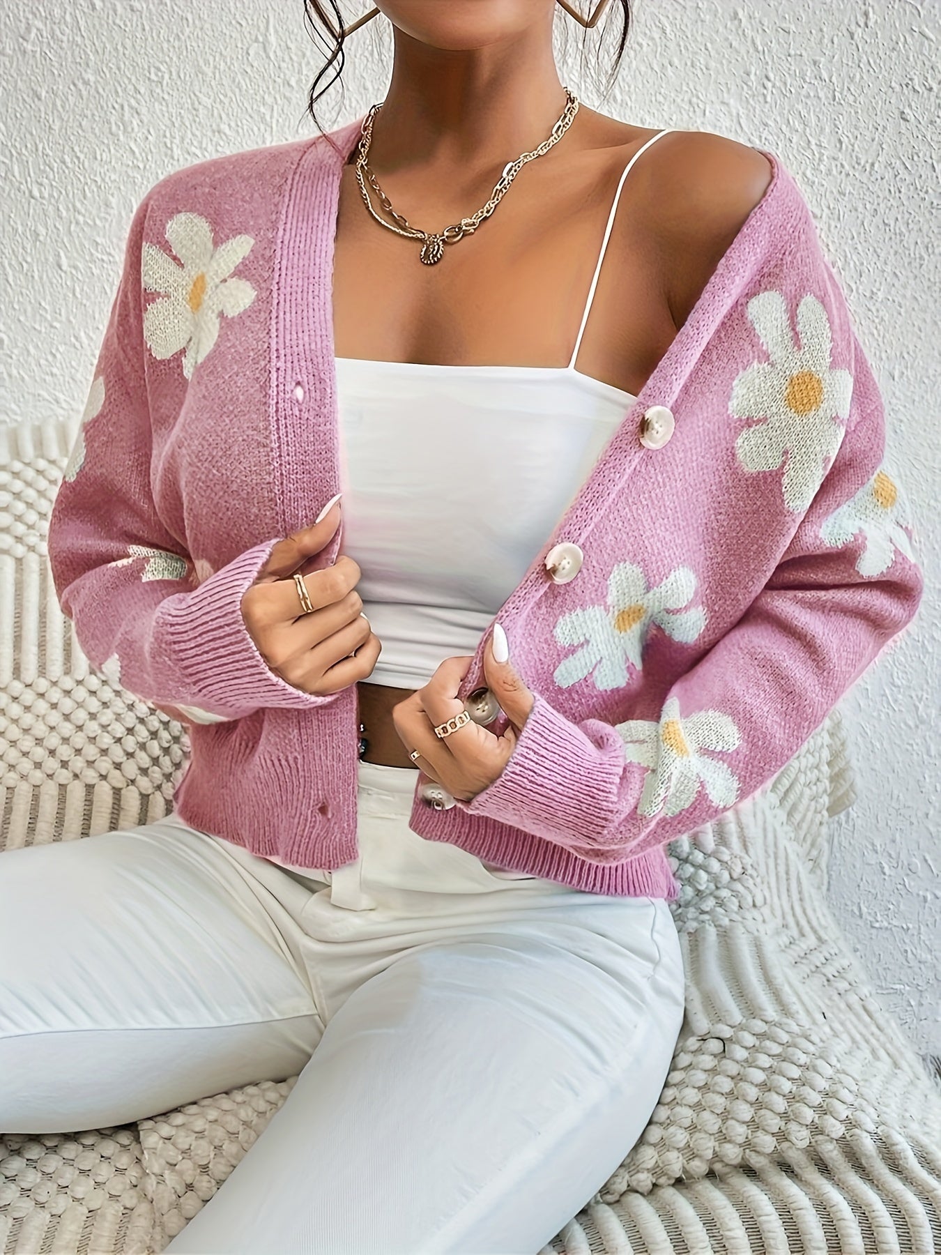 Elegante Coltrui Dames Trui Met Knopen