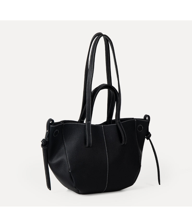 Dames Schoudertas Grote Tote Bag Leer Zwart