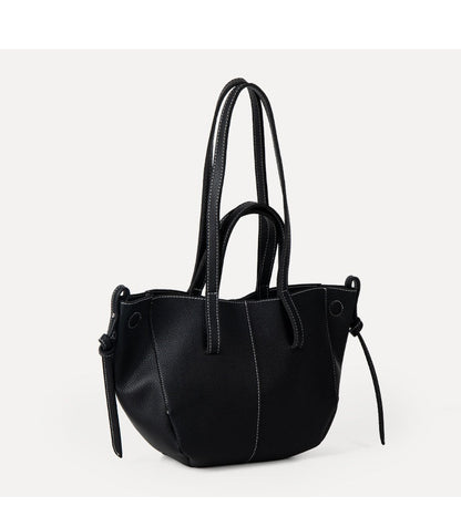 Dames Schoudertas Grote Tote Bag Leer Zwart