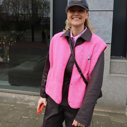 Dames Fleece Vest Mouwloos Warm voor Outdoor