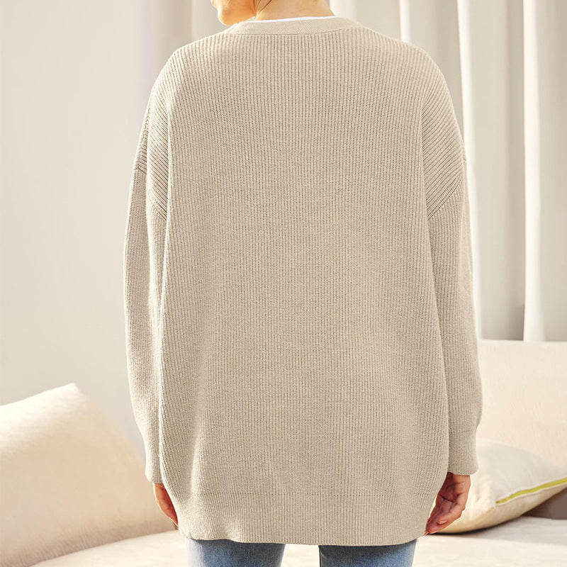 Dames Vest Gebreid Zacht met Knopen Elegante Look