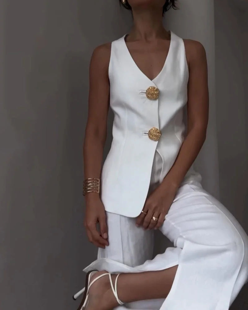 Dames Gilet Zonder Mouwen Modern Design