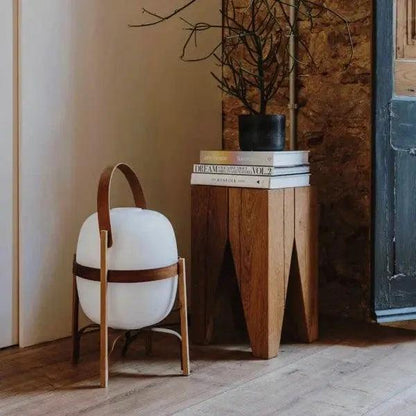 Tafellamp Hout Opaal Glas Naturel 3 Maten Woonkamer Slaapkamer Sfeerverlichting Staande Lamp Japandi Scandinavisch