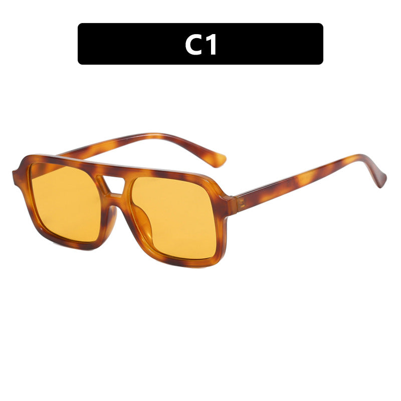 Dames Zonnebril Aviator Stijl Kleurige Lensen