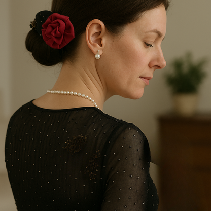 Haarknot Styling Set 7-delig in Satijn met Flexibele Draadkern voor Elegante Kapsels Zonder Hitte