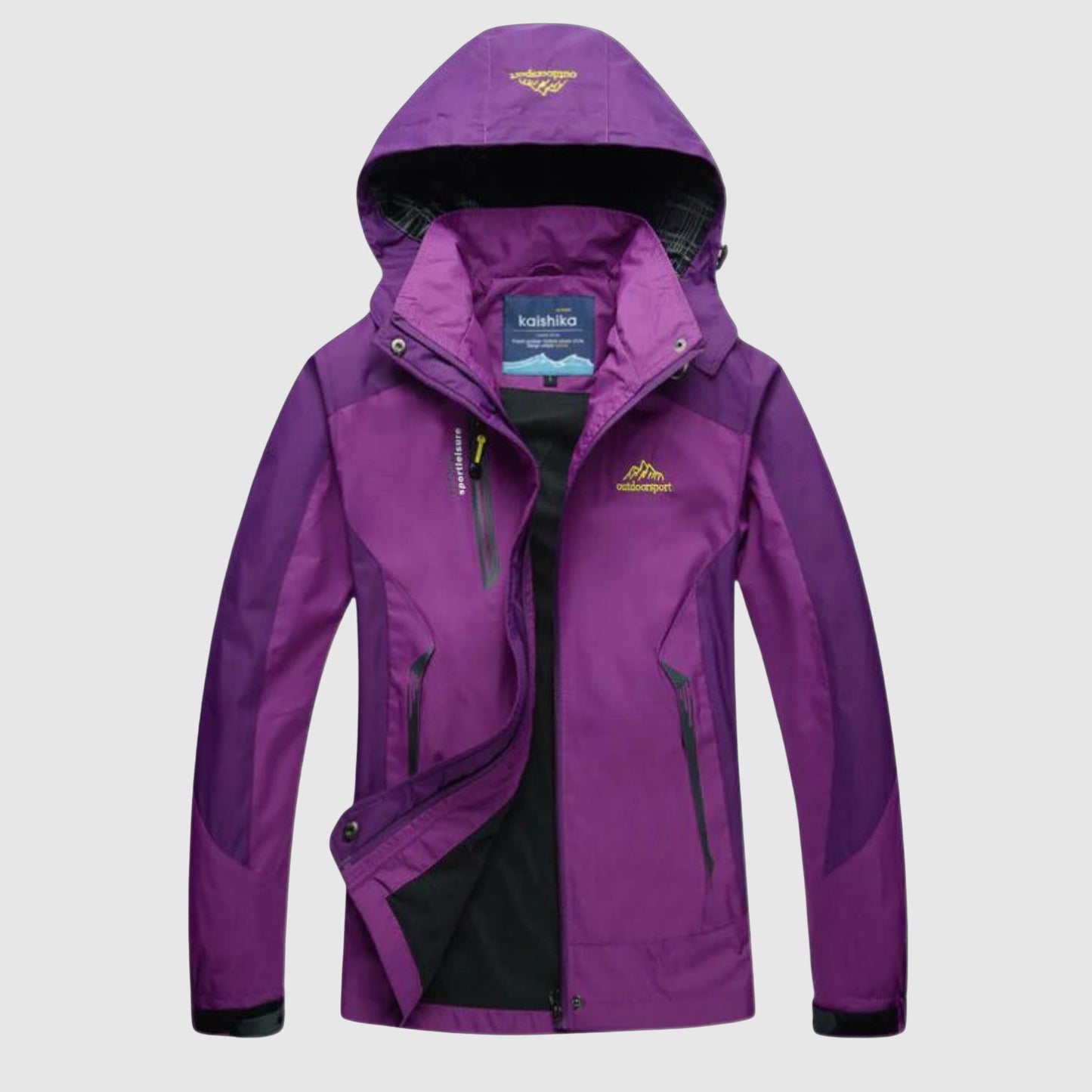 Dames Waterdichte Outdoor Jas met Capuchon voor Regen en Wind - StudioMarella