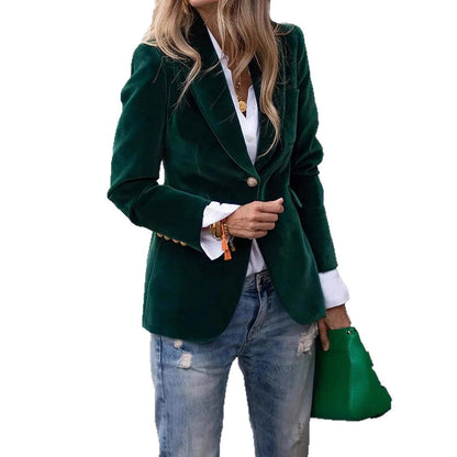 Dames Blazer Fluwelen Stijlvol en Trendy