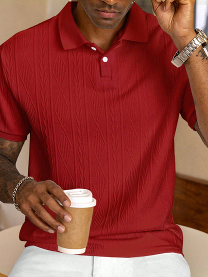 Heren Polo Shirt Kort Mouwen Klassiek Design