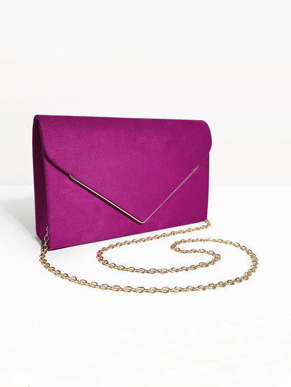 Fluwelen Clutch Avondtasje Suède Stijl Elegant