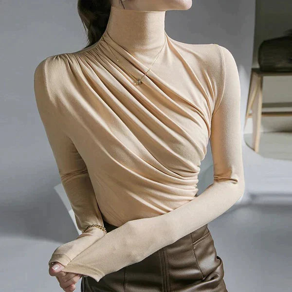 Plooirok Dames Coltrui Comfortabele Jurk