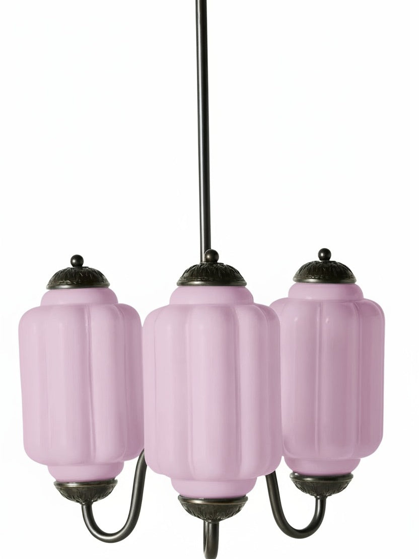 Melkglazen Kroonluchter Vintage Afwerking Tijdloze Elegantie Klassieke Verlichting voor Eetkamer Woonkamer