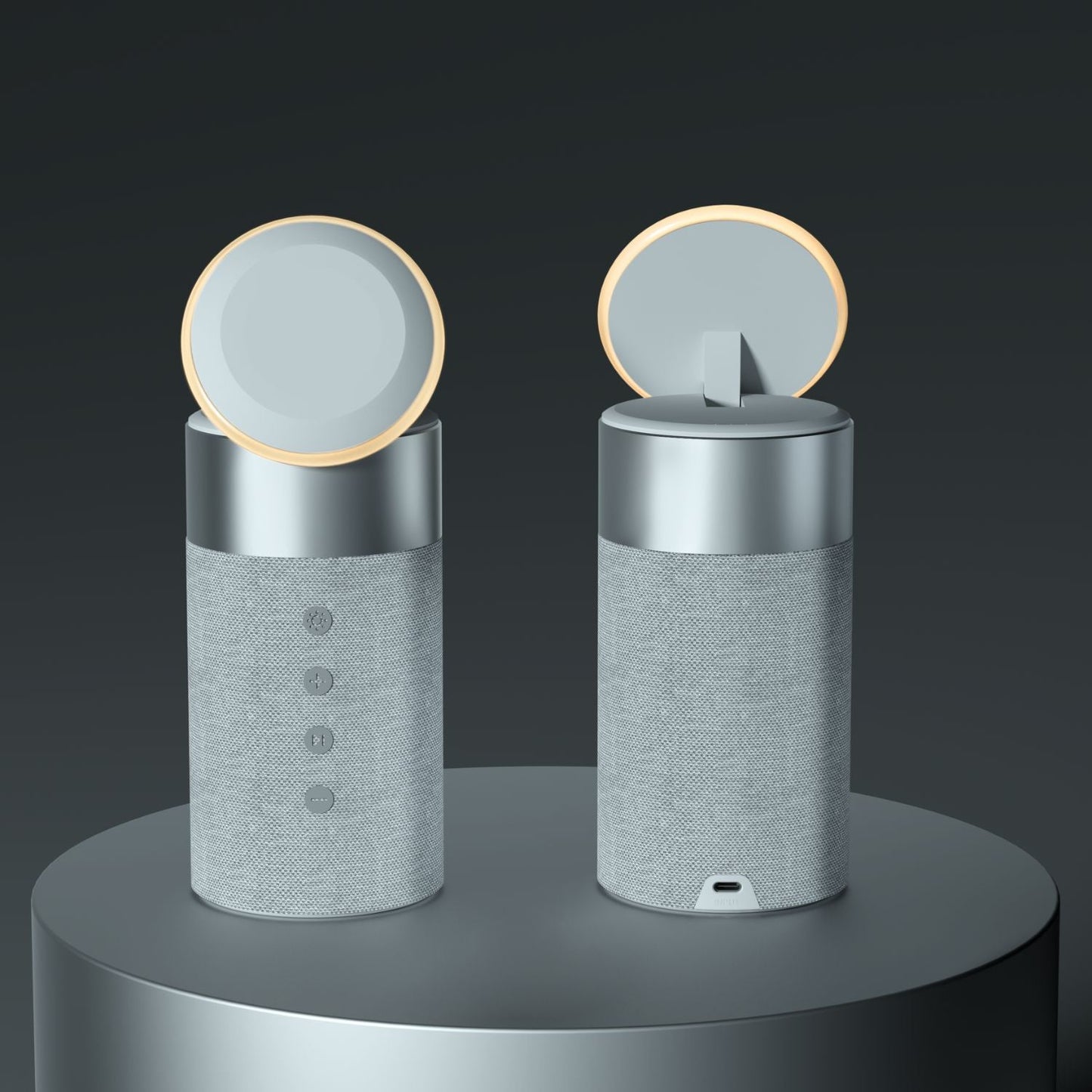 Draadloze Speaker met Oplaadfunctie – 3-in-1 Bluetooth Speaker, MagSafe Powerbank & Sfeerverlichting