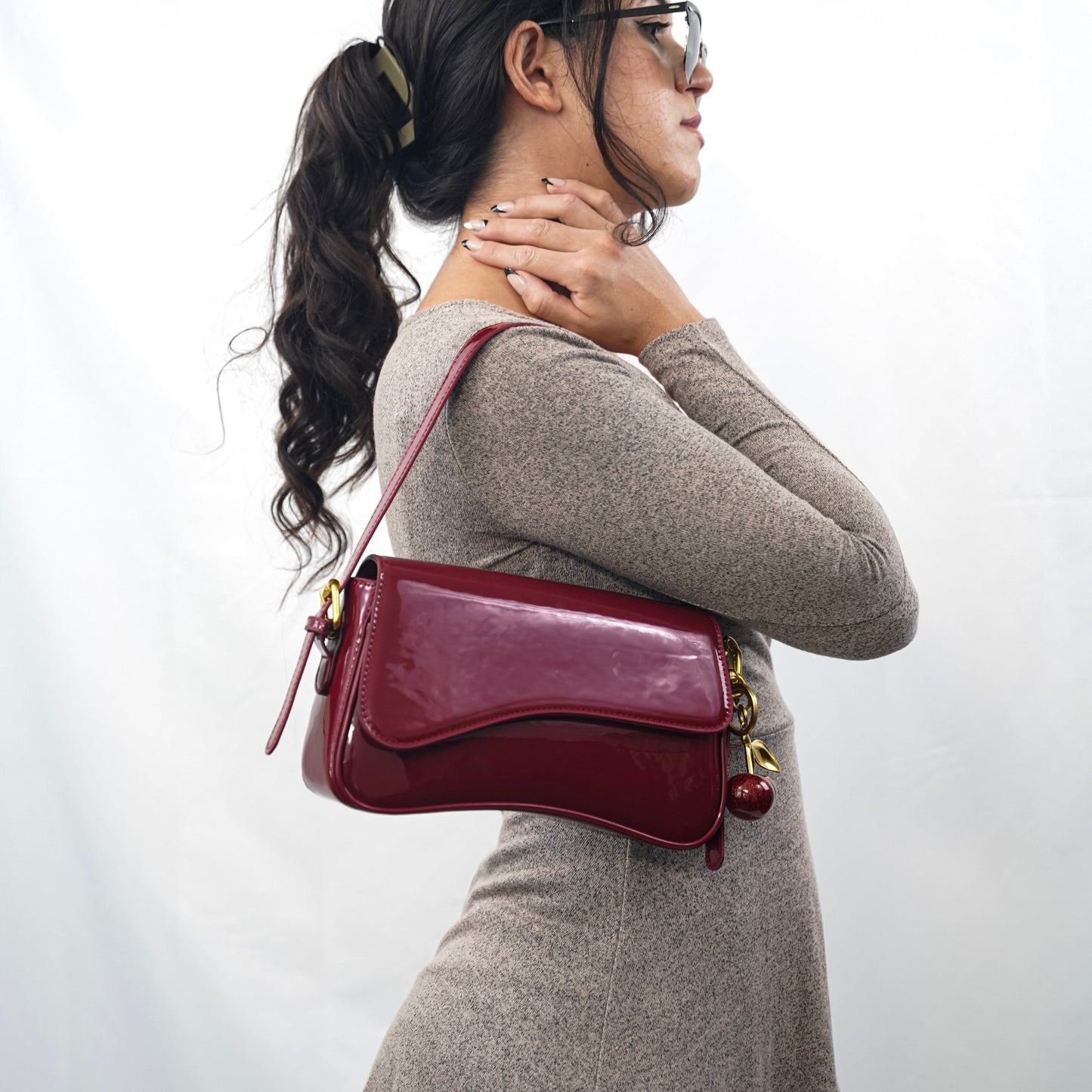 Filo Schoudertas Trendy Design Modaal Leer