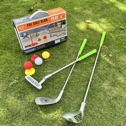 Verstelbare Golfset voor Kinderen 3-8 Jaar met Clubs Ballen Vlaggen Indoor Outdoor Spel Motoriek Ontwikkeling