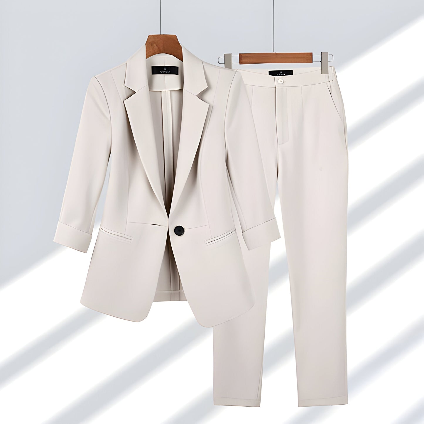Dames Blazer en Broek Set - Elegante Tailleerde Outfit voor Dames