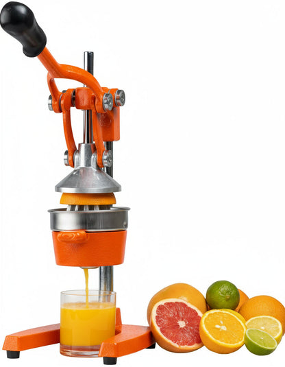 Gietijzeren Citruspers met Hefboom – Professioneel & Krachtig