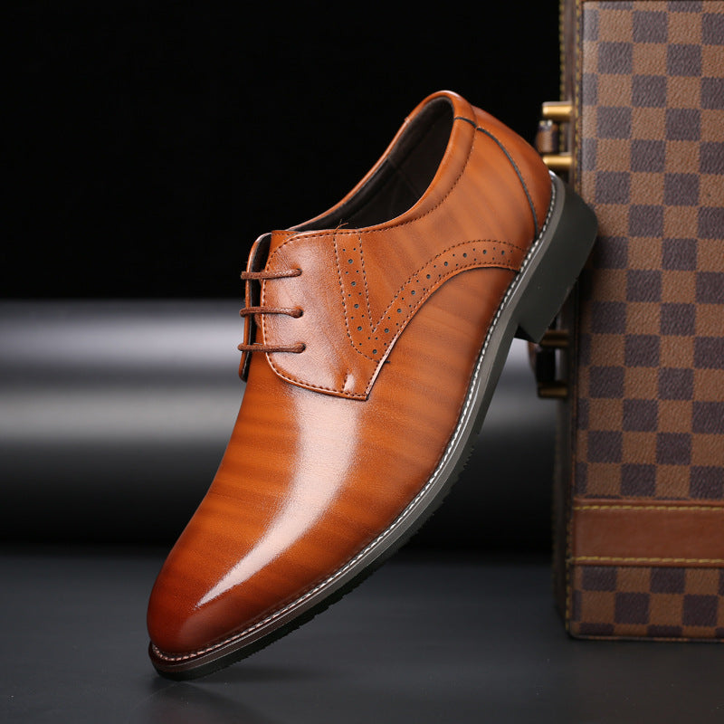 Leren Heren Schoenen Derby Stijl Comfortabel