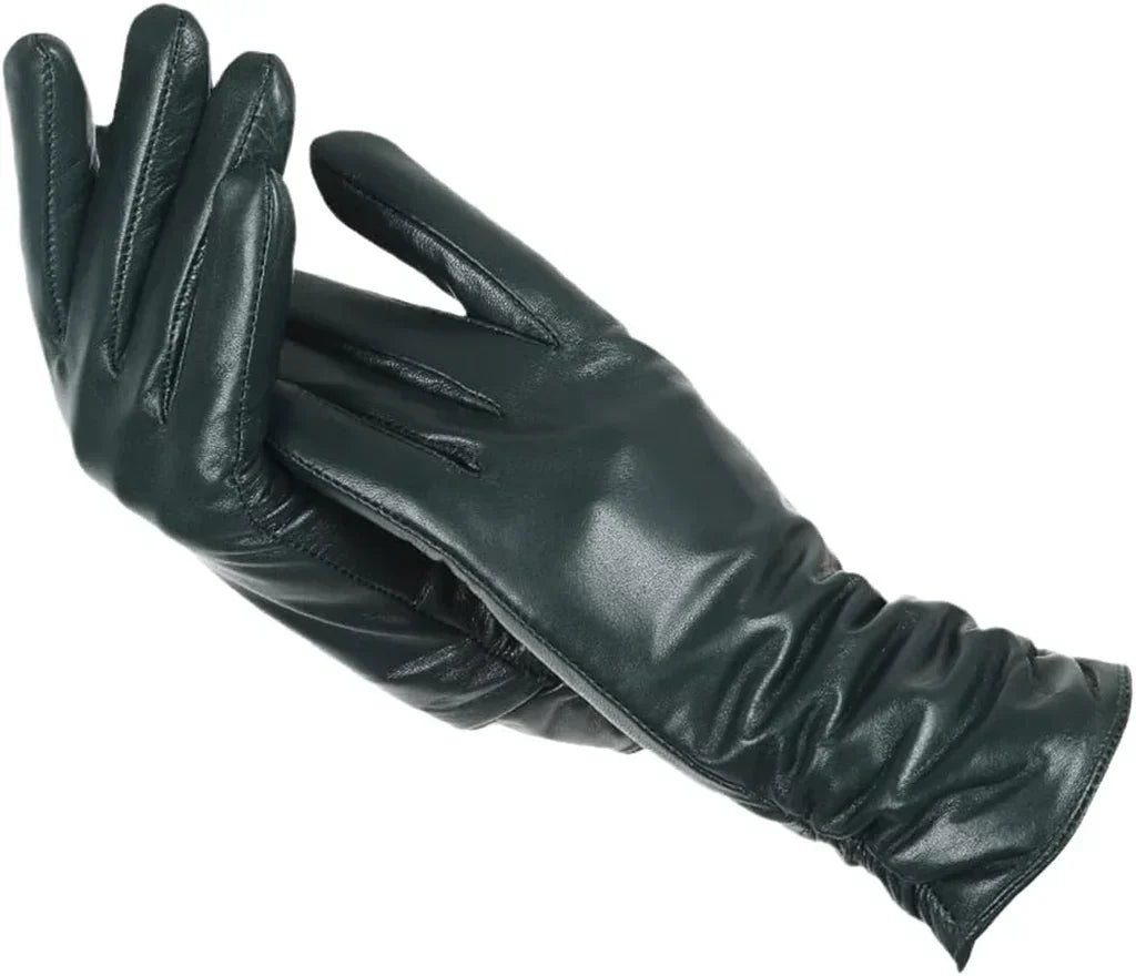 Leren Dameshandschoenen met Wol Voering – Stijlvolle Warmte & Comfort