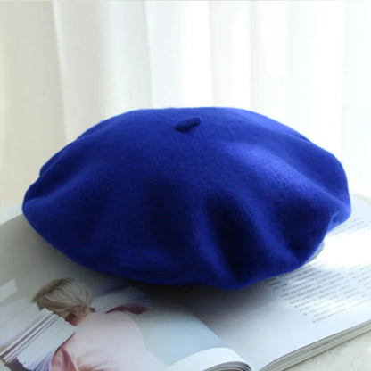 Wollen Baret voor Dames – Klassieke Franse Stijl – Warme Winteraccessoire