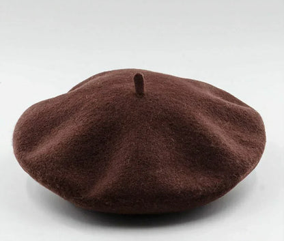 Wollen Baret voor Dames – Klassieke Franse Stijl – Warme Winteraccessoire