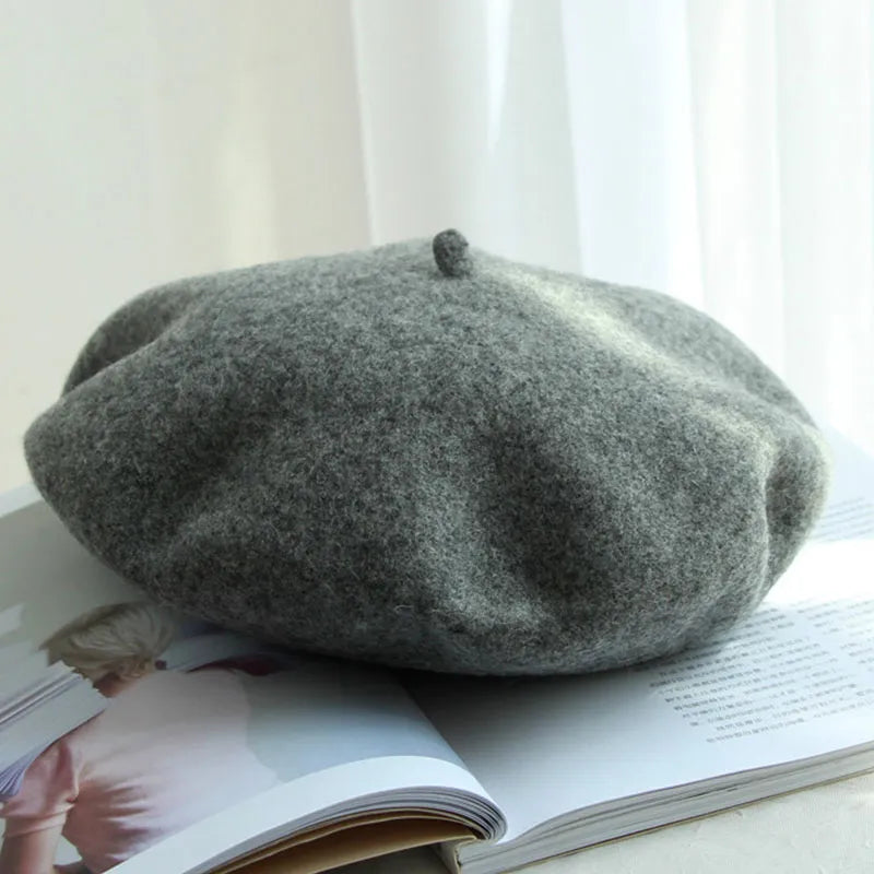 Wollen Baret voor Dames – Klassieke Franse Stijl – Warme Winteraccessoire